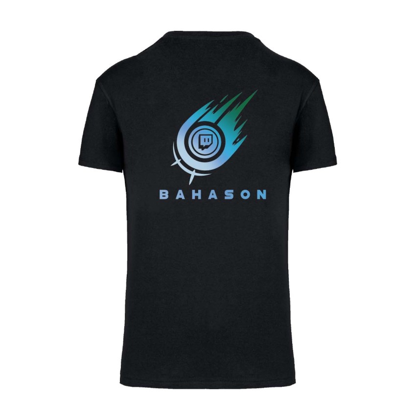 T-Shirt Bahason noir col rond