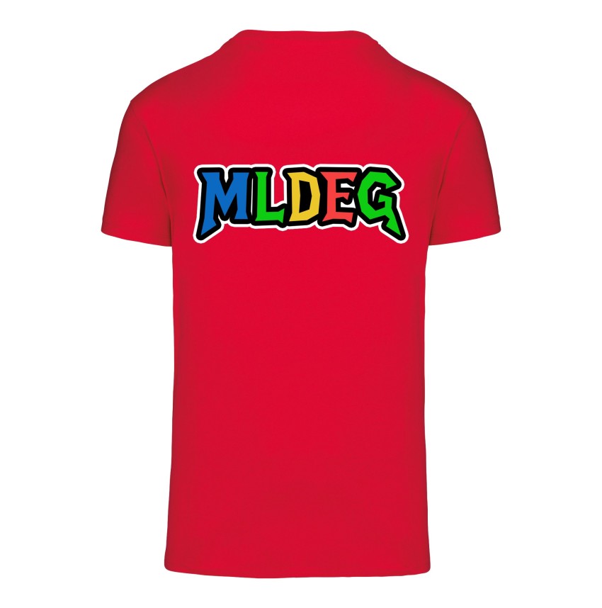 T-Shirt MLDEG rouge marquage dos