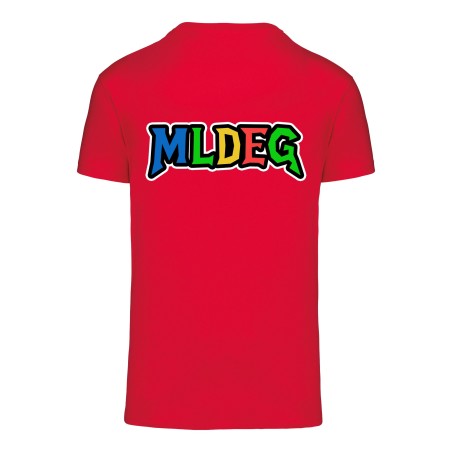 T-Shirt MLDEG rouge marquage dos