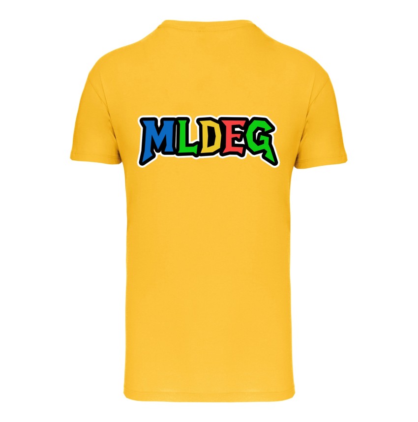 T-Shirt MLDEG jaune marquage dos