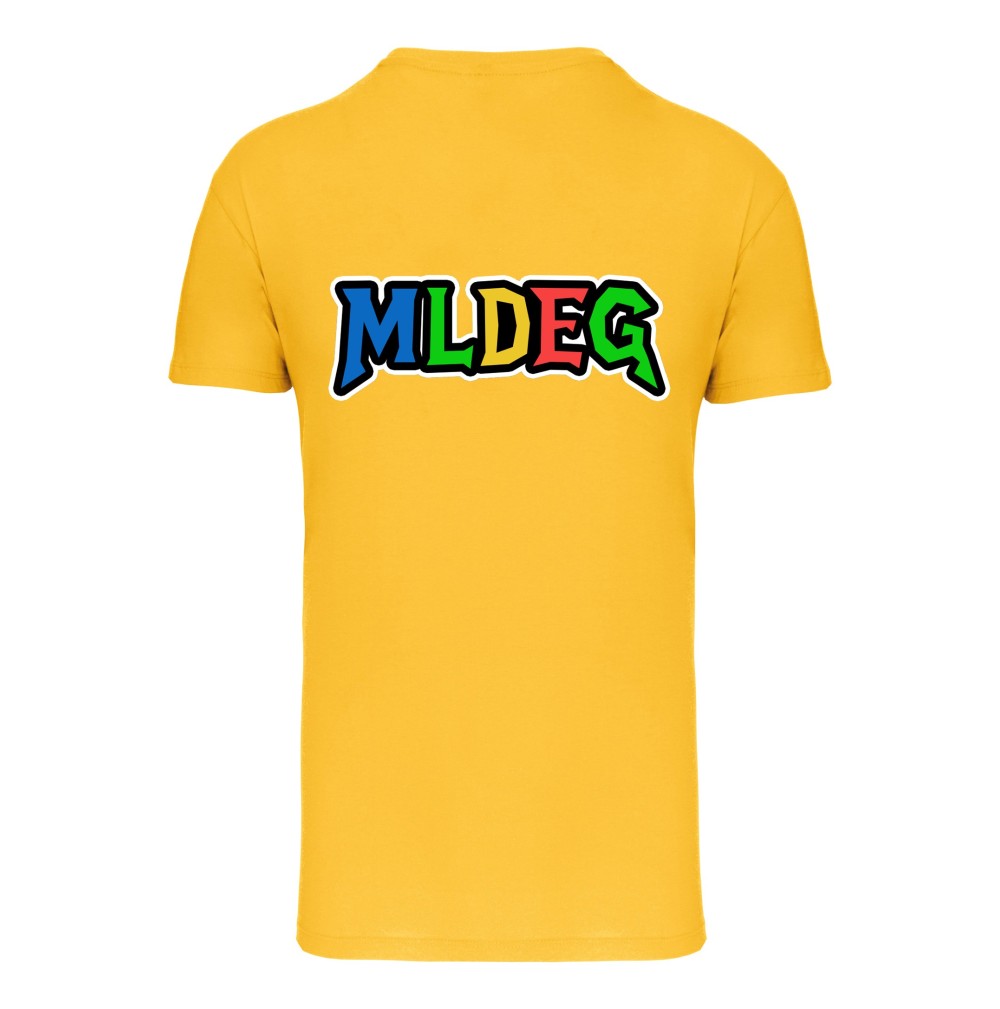 T-Shirt MLDEG jaune marquage dos