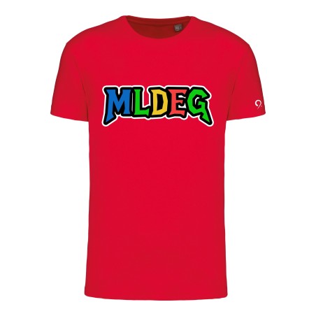 T-Shirt MLDEG rouge marquage torse