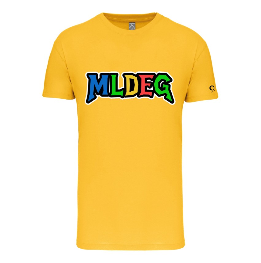 T-Shirt MLDEG jaune marquage torse