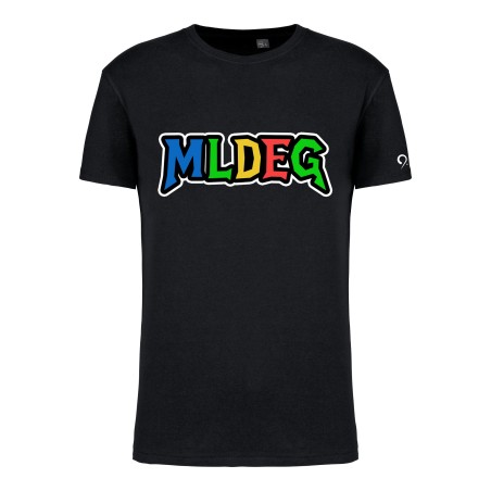 T-Shirt MLDEG noir marquage torse