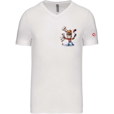 T-Shirt Edorock Poule et Excellent! Col V