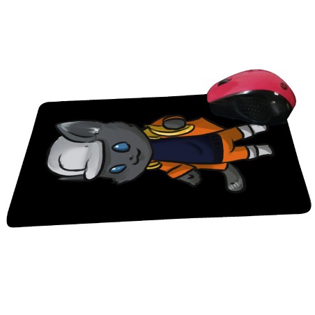 Tapis de souris fond noir