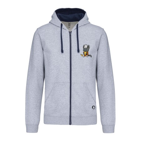 Veste capuche chat coeur